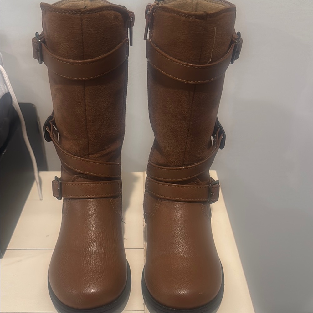 Brown Kids Boots